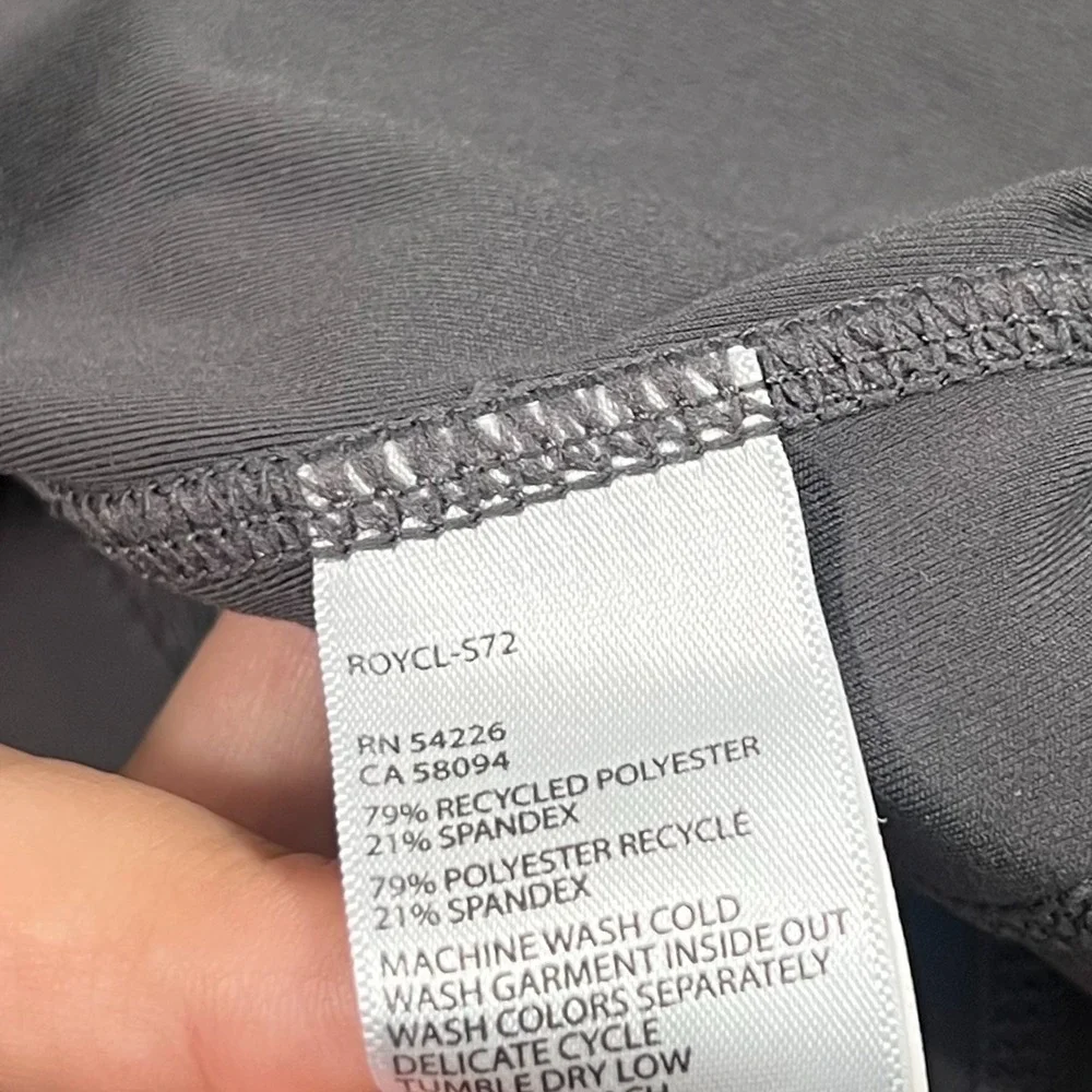 Royal Robbins Gray Green Black Color‎ Block Cropped Leggings Women's Size XS